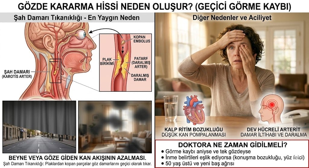 Gözde Kararma Hissi Neden Oluşur? 2026 Dev Rehber