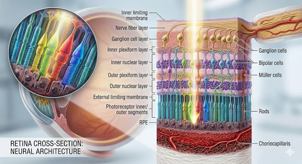 Retina Tabakaları Nelerdir? Gözün Sinir Ağı