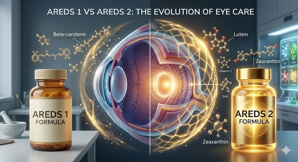 AREDS 1 vs AREDS 2 Karşılaştırması: Göz Sağlığı Takviyelerinde Bilimsel Evrim