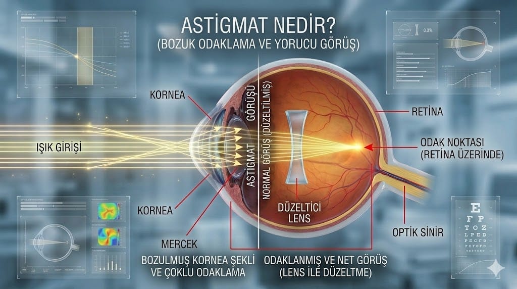 Astigmat Nedir? Belirtileri ve Nedenleri