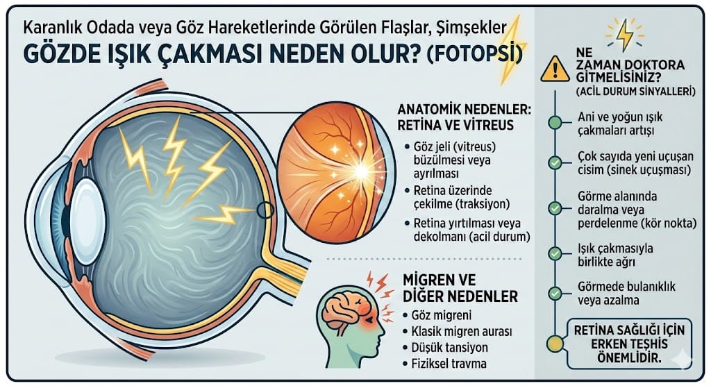 Gözde Işık Çakması Neden Olur? Tehlikeleri Nelerdir?