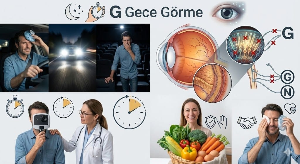Gece Görme Zorluğu Neden Olur? Nedenleri